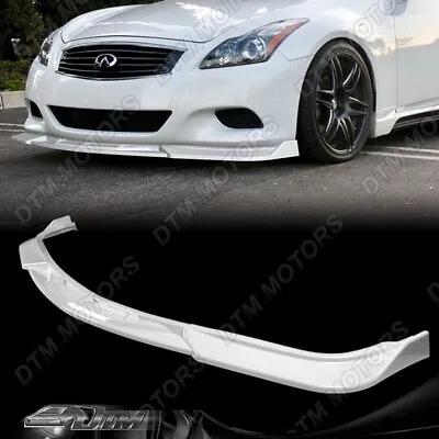 For 08-13 Infiniti G37 Coupe Painted White Front Bumper Splitter Spoiler Lip Kit • $117.99