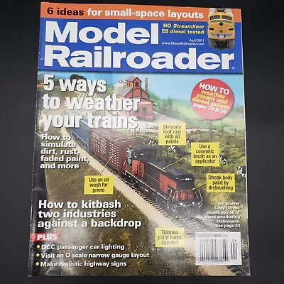 Model Railroader Magazine - April 2011- Train Hobbyist Miniature • $3.99