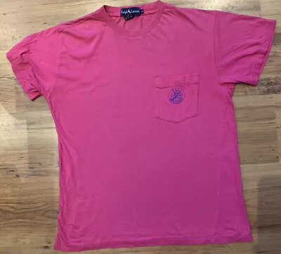 Vintage Polo Ralph Lauren Cookie T Shirt  Pocket Tee Sz M • £34.99