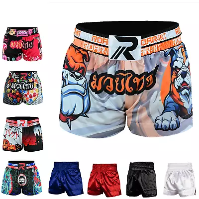 KOYES Kids Muay Thai Shorts MMA Gym Boxing Fighting Kick Martial Arts Gear • $25.64