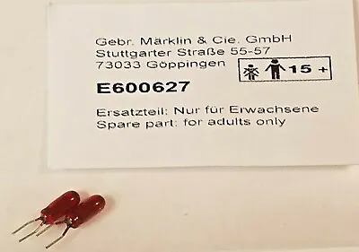 Marklin E600627 Red Color Light Bulbs Bi-Pin 22 Volt For Digital Locomotives    • $3.99