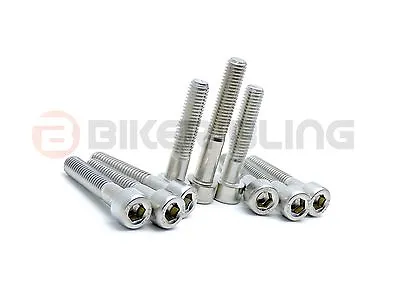 Kawasaki ZX10R ZX1000 2008-2015 Stainless Steel Top Bottom Yoke Clamp Bolts • £9.99