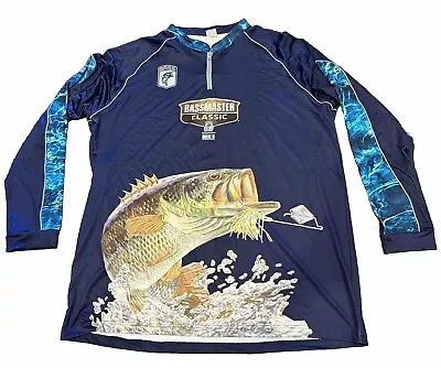 Mens BASSMASTER Classic Fishing Shirt Jersey Angler Outdoors Size 3XL Dicks Sprt • $24.99