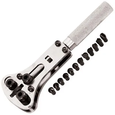 Watch Back Case Opener Wrench Screw Remover Tool Kit Set Waterproof / Standard • £4.49