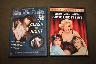 Lot Of 2 Marilyn Monroe DVDs - Clash By Night & Some Like It Hot • $7.99