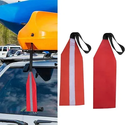 High Visibility Boat Canoe Trailer Warning Flags With Reflective Strips • £7.97