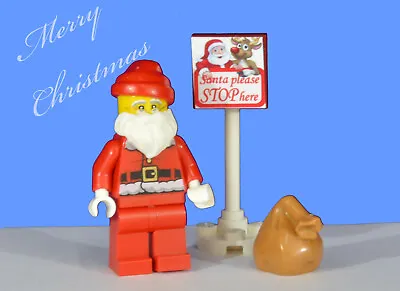 £5.49 • Buy LEGO Pieces Santa With Sack Father Christmas 