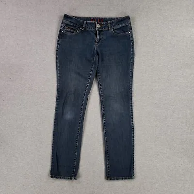 Vintage Elle Jeans Size 8 Retro Lower Rise Faded Broken In Skinny Leg Soft • $14.27