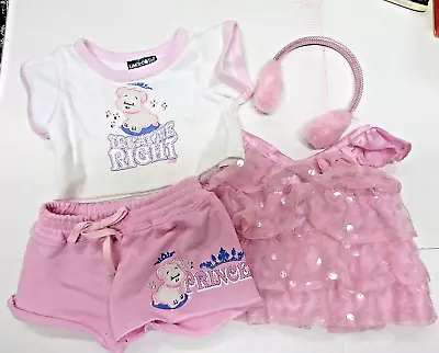 LTD TOO Build A Bear BABW Treat Me Right T Shirt Pants Dress Headphones Pink • $23.99