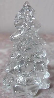 Christmas Holiday Tree - Mosser USA - Crystal Glass - Small 2 3/4  • $16.50