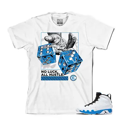 Tee To Match Air Jordan Retro 9 Powder Blue Sneakers. No Luck Tee • $24
