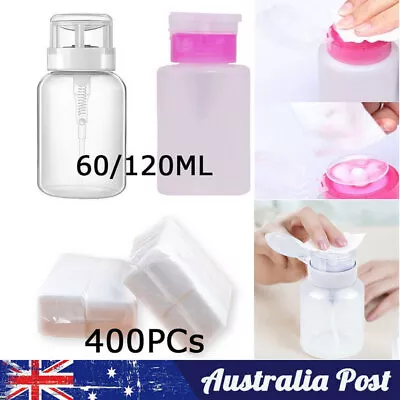 Cleaner Clean Acetone Nail Polish Remover Pump Dispenser Container Empty Bottle • $12.99