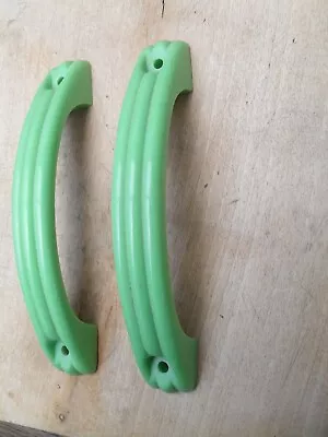 £29 • Buy Pair Of Art Deco Green Hard Plastic Type Double Door Handles 2 1930s Handles 11Y