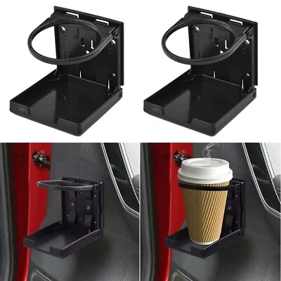 Easy Clean Drink Holders Foldable Black Bracket 23mm-96mm(Open) Universal • $14.09