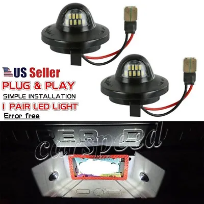 $11.49 • Buy Pair LED License Plate Tag Lights For Ford F-150 F-250 F-350 F-450 Super Duty