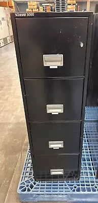 $599 • Buy Schwab 5000 Black 4-Drawer Fireproof File Cabinet W/ Key (16.5  X 31  X 53.5 )