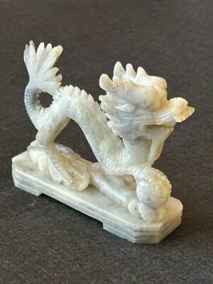 Vintage Chinese Carved Dragon Soapstone Figurine/Statue  • $25