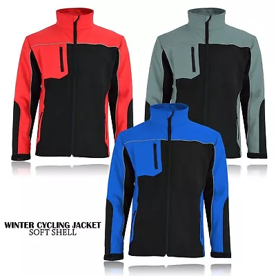 Work Soft Shell Outdoor Waterproof Windproof Work Thermal Fleece Lined Jacket UK • £21.99