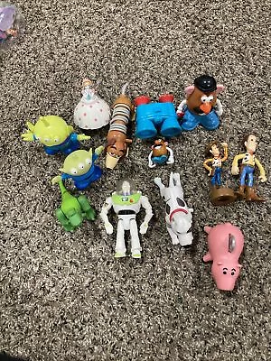 McDonalds Burger King Happy Meal Disney Toy Story Figures Lot Woody Buzz Etc 13 • $6.99