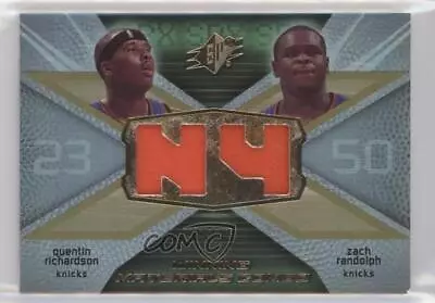 2008-09 SPx Winning Materials Combo /25 Quentin Richardson Zach Randolph Patch • $7.44