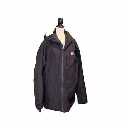 Mountain Hardwear Mens Return Is GORE-TEX Coat Black Size XXL • $255