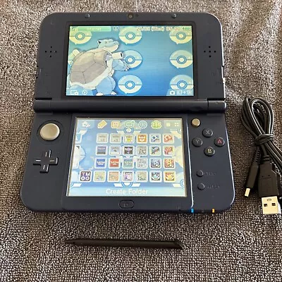 New Nintendo 3DS XL Blue- Pokémon - 32 Sd - With Charger- Good Condition ⭐️ • $499