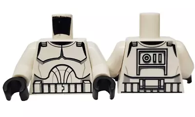 LEGO Star Wars Clone Trooper Minifigure Torso White Phase 1 Clone Wars • $10.17