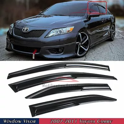$29.99 • Buy For 2007-2011 Toyota Camry JDM Wavy Mugen Style Window Visors Rain Guards