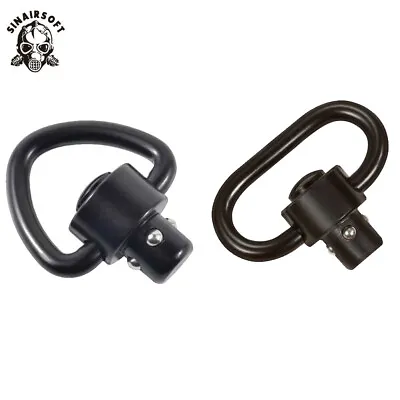 Tactical QD Push Button Sling Mount Swivel Ring Quick Detach Adapter Airsoft • £5.99