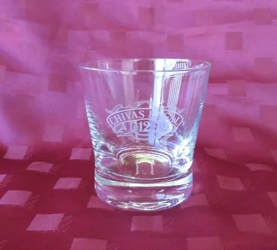 Chivas Regal Whisky Glass Heavy Based Wide Rimmed Barware Man Cave Collectable • $12.50