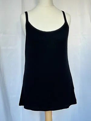 Marks And Spencer Ladies Black Sleeveless Vest Top Thermal Size 18 • £4
