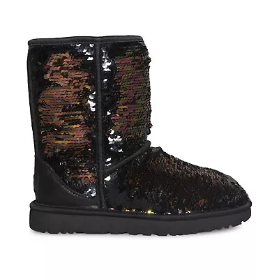 Ugg Classic Short Sequin Black Fashion Sparkle Women's Boots Size Us 8/uk 6 New • $111.99