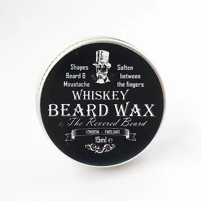 £4.25 • Buy 15ml Whiskey Scented Moustache Wax By Revered Beard. Premium Beard Styling Wax