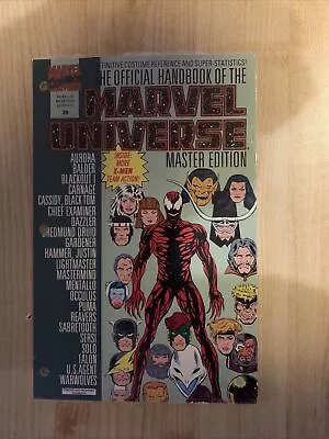 Official Handbook Of The Marvel Universe #29 Master Edition Carnage Sabretooth • £7.50