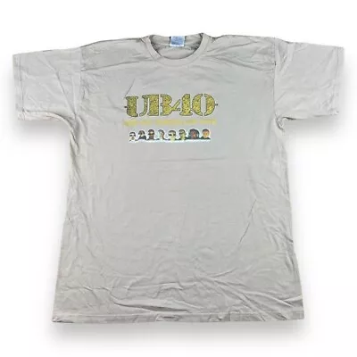 UB40 T Shirt Extra Large Band Tee Concert Music T Shirt Beige  • £22.50