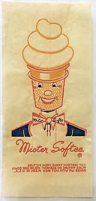 Vintage Antique Mister Softee Iron On Transfer Ice Cream Cone Head Mr Softee • $5