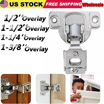 Wholesale Overlay Soft Close Face Frame 105° Compact Cabinet Hinge + Screws Bulk • $199.95