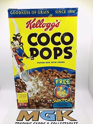 Kellogg’s The Simpsons Promotional￼ 1998 Coco Pops Cereal Box Vintage Item￼￼ • $55