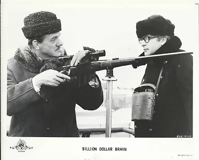 MICHAEL CAINE HARRY PALMER BILLION DOLLAR BRAIN KARL MALDEN TV PROMO 10x8 PHOTO • £7