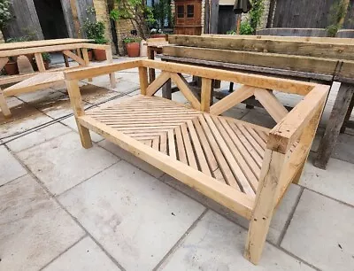 Solid Oak Garden Bench • £1499