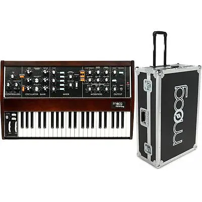 Moog Minimoog Model D Analog Synthesizer And ATA Case - Appalachian Cherry • $5599