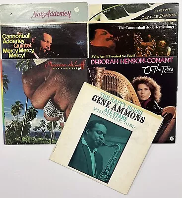 Estate Sale Vintage Vinyl Lot Of 7 Jazz Cannonball AkLaff Ammons Adderly Benson • $29