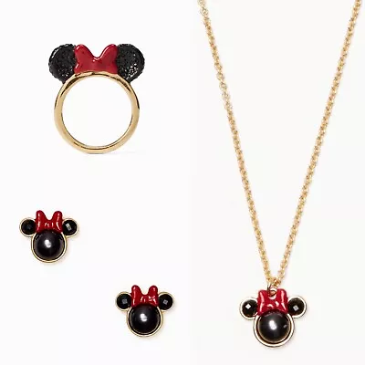 Kate Spade Minnie Mouse Jewelry Set (ring Size 7) • $120