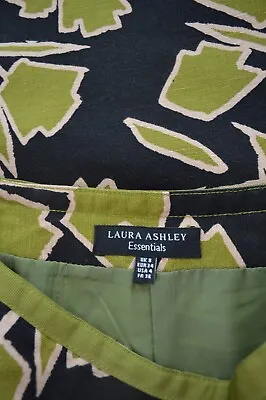 Laura Ashley A Line Hip Pocket Linen & Cotton Blend Skirt Size 8 Worn Once • £8