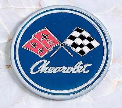 $20 • Buy Blue And Silver Chevrolet Chevy Flags Wheel Chips Set Of 4 Size 2.25in