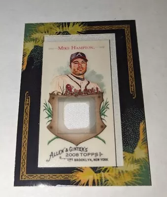 Mike Hampton 2008 Topps Allen & Ginter Framed Mini Relic Game Used Jersey AGR-MH • $3.50