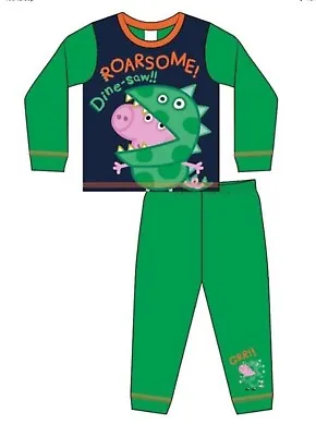 £7.99 • Buy Boys George Pig Peppa Pig Long Pyjamas  2-3 Years
