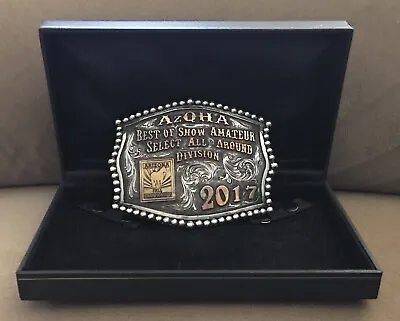 Spectacular 2017 AZQHA Arizona Quarter Horse Best All Around Trophy Belt Buckle • $275