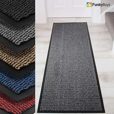 £32.93 • Buy Heavy Duty Barrier Door Mat Floor Rug Hall Kitchen Runner Rubber Back Non Slip