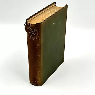 Sidelights From Patmos By George Matheson 1897 Dodd Mead & Co Book HB • $39.80